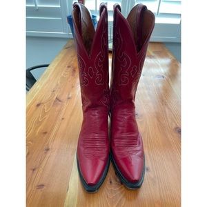 Lucchese Red Heeled Boots